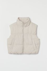 Crop Vest - Light beige - Ladies HampM US at H&M